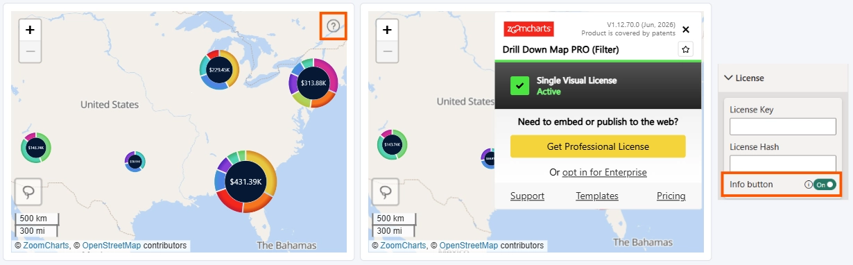 Map: Info Button Info Button